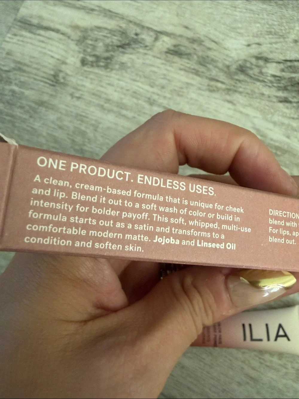 ILIA Cream Blush & Lip Tint in Dusty Rose Pink